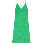 Reduzierte Smaragdgrüne Ganni Midi Nachhaltige Spaghettiträger-Kleider für Damen Größe XS 