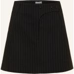 Reduzierte Schwarze Ganni Mini Nachhaltige Asymmetrische Röcke mit Reißverschluss für Damen Größe M 