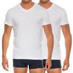 Reduzierte Weiße Gant V-Ausschnitt T-Shirts aus Baumwolle für Herren Größe 3 XL 2-teilig für den für den Sommer 