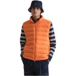 Orange Gesteppte Gant Daunenjacken mit Reißverschluss aus Polyester für Herren Größe XL 