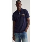 Blaue Gant Shield Herrenpoloshirts & Herrenpolohemden aus Jersey Größe 4 XL 