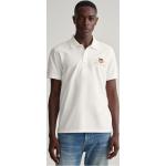 Weiße Gant Shield Herrenpoloshirts & Herrenpolohemden aus Jersey Größe XL 