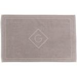 GANT Home - Duschvorleger - G-Logo Shower Mat - Baumwolle - Farbe: Silver Sand - 50 x 80 cm