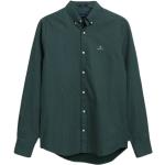 Reduzierte Grüne Casual Gant Regular Fit Hemden aus Baumwolle für Herren Größe XL 