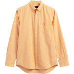 Gant, Baumwoll-Leinen Regular Shirt Orange, Damen, Größe: 2XL