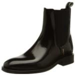 Schwarze Business Gant Chelsea-Boots aus Leder für Damen Größe 37 