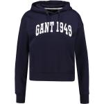 Marineblaue Gant Damenhoodies & Damenkapuzenpullover aus Baumwollmischung Größe L für den für den Herbst 