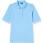 Reduzierte Blaue Halblangärmelige Gant Pique Damenpoloshirts & Damenpolohemden Größe S 