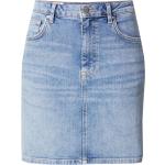 Blaue Mini Jeans-Miniröcke mit Reißverschluss aus Denim für Damen Größe M 