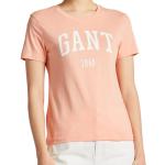 Reduzierte Orange Kurzärmelige Gant T-Shirts aus Baumwolle für Damen Größe L 