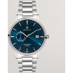 Blaue Gant Runde Herrenarmbanduhren aus Edelstahl mit Datumsanzeige mit Mineralglas-Uhrenglas 