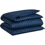 Marineblaue Gant Bettwäsche Sets & Bettwäsche Garnituren mit Reißverschluss aus Flanell maschinenwaschbar 155x220 