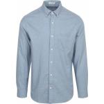 Hellblaue Unifarbene Langärmelige Gant Herrenlangarmhemden aus Flanell Größe XL 