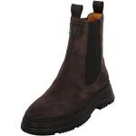 Reduzierte Graue Gant Footwear Chelsea-Boots aus Leder für Damen Größe 37 