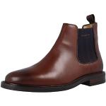 Reduzierte Braune Gant Footwear Chelsea-Boots aus Leder für Herren Größe 46 
