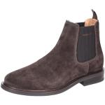 Dunkelbraune Gant Footwear Chelsea-Boots aus Leder für Herren Größe 40 
