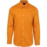 Reduzierte Orange Unifarbene Langärmelige Gant Herrenlangarmhemden Größe XXL für den für den Frühling 