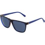 Blaue Gant Rechteckige Kunststoffsonnenbrillen für Herren 