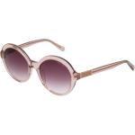 Pinke Gant Runde Kunststoffsonnenbrillen für Damen 