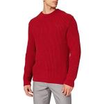 Rote Gant Rundhals-Ausschnitt Rundhals-Pullover für Herren 
