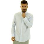Reduzierte Blaue Gestreifte Casual Gant Streifenhemden aus Baumwolle für Herren Größe M 