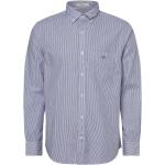 Reduzierte Blaue Gestreifte Gant Streifenhemden aus Baumwolle für Herren Größe XL 