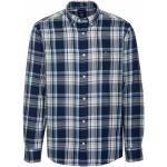 Reduzierte Blaue Langärmelige Gant Herrenlangarmhemden aus Baumwolle Größe XL 