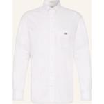 Reduzierte Weiße Gant Button Down Kragen Regular Fit Hemden aus Baumwolle für Herren Größe S 