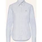 Hellblaue Gant Hemdblusen aus Baumwolle für Damen Größe XS 