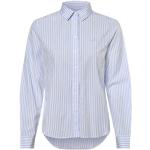 Gestreifte Langärmelige Gant Hemdblusen mit Knopf aus Baumwolle für Damen für den für den Frühling 