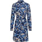 Reduzierte Blaue Blumenmuster Gant Midi Midikleider & knielange Kleider aus Viskose für Damen Größe M 