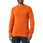 Reduzierte Orange Gant Pique Herrenpullover aus Baumwolle Größe L 