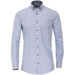 Hellblaue Elegante Langärmelige Gant Button Down Kragen Herrenlangarmhemden aus Leinen Größe 3 XL für den für den Sommer 