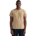 Reduzierte Beige Gant Shield T-Shirts für Herren Größe 4 XL 