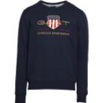 Marineblaue Gant Shield Herrensweatshirts Größe M für den für den Herbst 