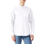 Reduzierte Weiße Unifarbene Langärmelige Gant Broadcloth Button Down Kragen Herrenlangarmhemden Größe 3 XL 