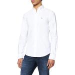 Weiße Langärmelige Gant Oxford Button Down Kragen Herrenlangarmhemden Größe 3 XL 