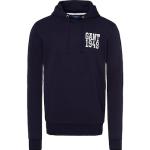 Reduzierte Marineblaue Sportliche Gant Herrensweatshirts mit Kapuze Größe XXL für den für den Herbst 