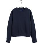 Reduzierte Blaue Gant Bio Rundhals-Ausschnitt Damensweatshirts Größe S 