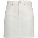 Reduzierte Weiße Gant Bio Jeansröcke mit Reißverschluss aus Baumwolle für Damen Größe XS 