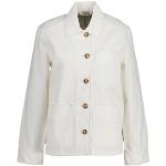 Reduzierte Weiße Gant Bio Mini Übergangsjacken aus Baumwolle für Damen Größe XXL 