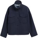Reduzierte Blaue Gant Mini Kurzjacken & Cropped-Jackets aus Leinen für Damen Größe L für den für den Frühling 