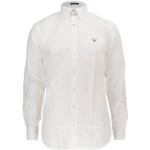 Weiße Langärmelige Gant Broadcloth Button Down Kragen Herrenlangarmhemden aus Baumwolle Größe XXL 