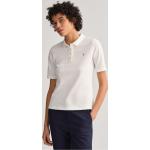 Weiße Sportliche Halblangärmelige Gant Damenpoloshirts & Damenpolohemden aus Jersey Größe XS 