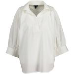 Reduzierte Weiße Oversize Gant V-Ausschnitt V-Shirts aus Baumwolle für Damen Größe XS 