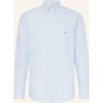 Hellblaue Gant Button Down Kragen Regular Fit Hemden aus Baumwolle für Herren Größe S 