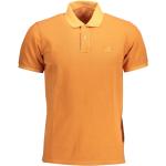 Reduzierte Orange Kurzärmelige Gant Kurzarm-Poloshirts mit Knopf aus Baumwolle für Herren Größe XS 