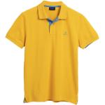 Reduzierte Gelbe Gant Herrenpoloshirts & Herrenpolohemden aus Baumwolle Größe XL 