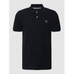 Schwarze Gant Pique Herrenpoloshirts & Herrenpolohemden aus Baumwolle Größe 3 XL 