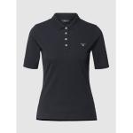 Reduzierte Schwarze Unifarbene Gant Damenpoloshirts & Damenpolohemden aus Baumwolle Größe XS 